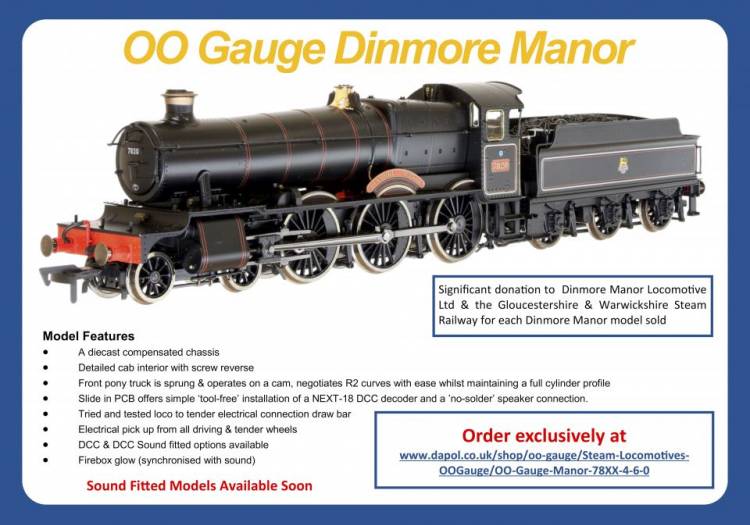Dapol Cheque in with their Limited Edition Dinmore Manor 7820 4mm 